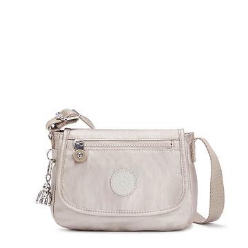 Kipling Sabian Metallic Crossbody Mini Veske Beige | NO 1867EB